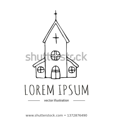 Premium Vector  Graphic drawing with a simple pencil of the catholic church