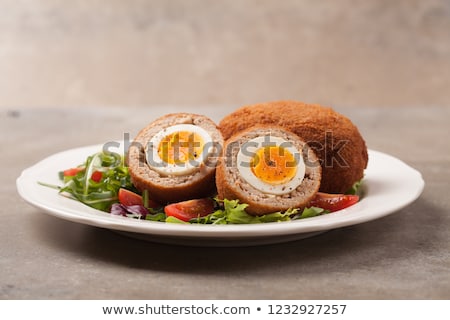Stock photo: Minced Meat With Egg