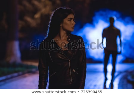 Stok fotoğraf: Frightened Young Woman