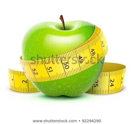 Сток-фото: Measurement Tape And Apple