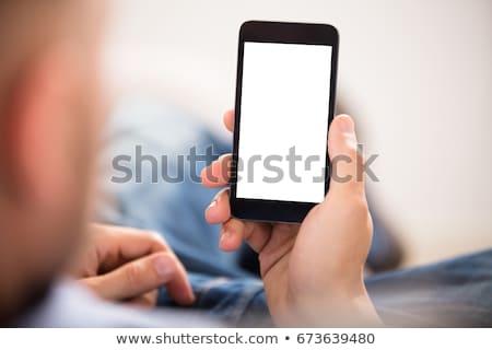 Stockfoto: Smartphone In Male Hand Selective Focus