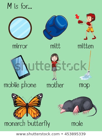 Stok fotoğraf: Many Words Begin With Letter M