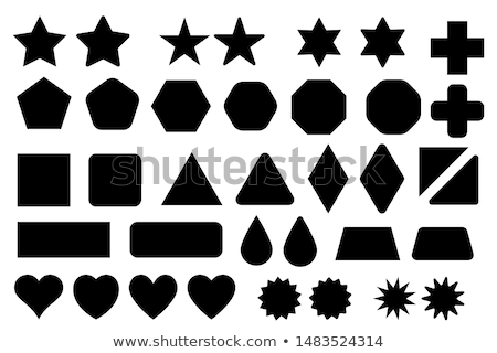 Foto stock: Diamond Shape Icon Isolated Vector Illustration