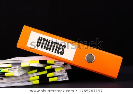 Stok fotoğraf: Utilities Concept Folders In Catalog