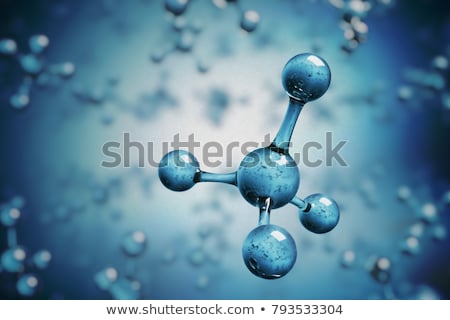 Stock fotó: Methane Molecules Background 3d Rendering