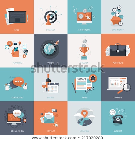 Stock photo: Event Service Design Flat