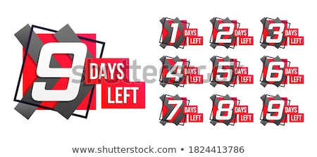 Foto stock: Days Left Countdown Time Banner Design