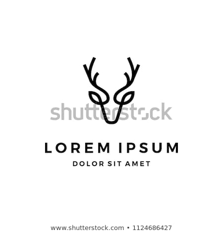 Foto stock: Deer Logo Template Vector Icon