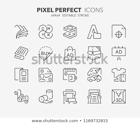 Foto stock: Sticker Icon Set