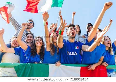 Foto stock: Italian Football Supporters