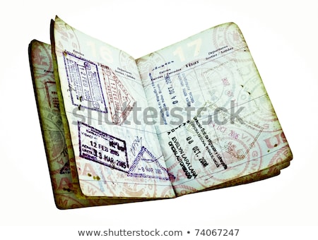 Stock photo: Old International Passports Isolated On White