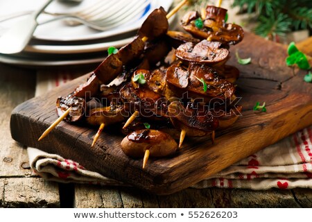 Grilled Mushrooms Stock fotó © zoryanchik