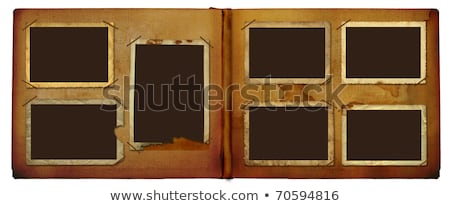 Stock photo: Vintage Photoalbum For Photos On White Isolated Background