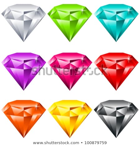 Stockfoto: Vector Set Of Colorful Shiny Jewels