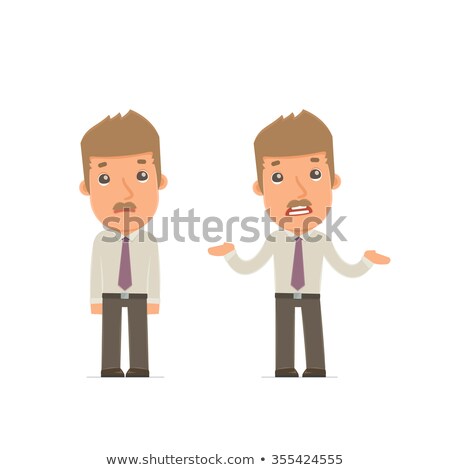 Foto stock: Onfused Character Broker In Ignorance And Does Not Know What