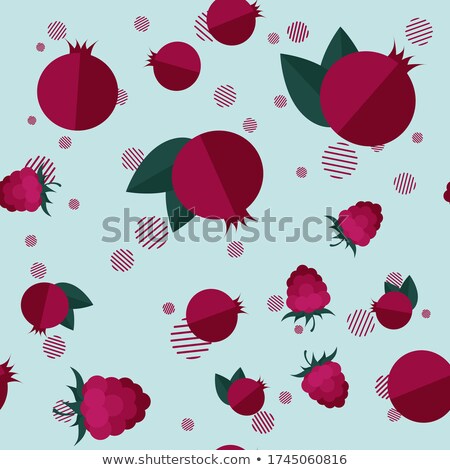 ストックフォト: Ornament Of Ripe Berries Vector Set Pattern For Jam Or Juice