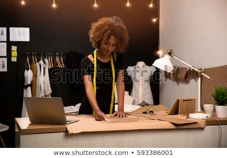 Zdjęcia stock: Young Fashion Designer At Work