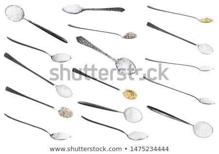 Stock photo: Coarse Grained Salt On Spoon