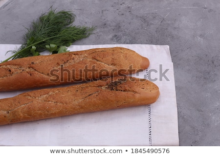 Foto stock: Two Thin Crispy Baguettes