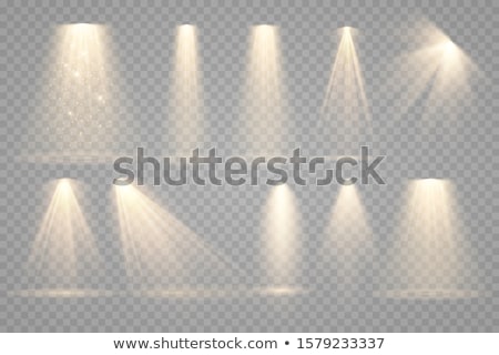 Foto stock: Stage Transparent Spotlight Effect Vector