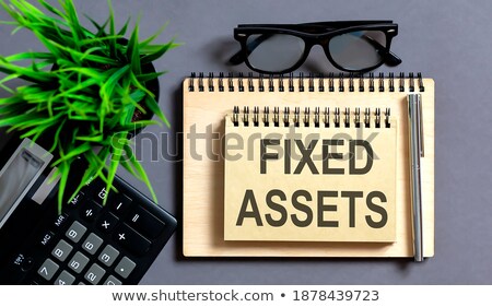 Zdjęcia stock: Assets On Office Folder Blurred Image