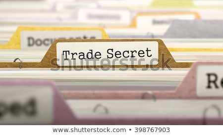 Сток-фото: Trade Secret - Folder Name In Directory