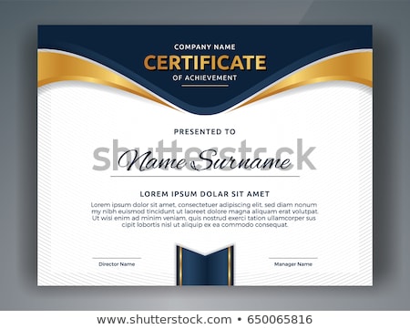 Stockfoto: Professional Certificate Of Appreciation Template