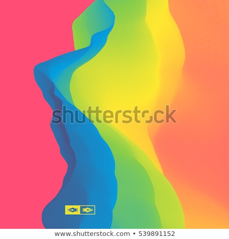 Stok fotoğraf: Abstract Colorful Vector Background Color Wave For Design Brochure Website Flyer