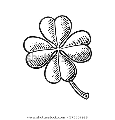 Foto stock: Lucky Clover Vintage Background