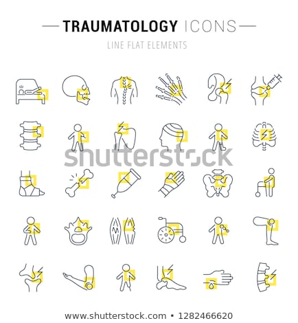 Stock fotó: Orthopedic Collection Elements Vector Icons Set