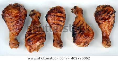 Stok fotoğraf: Barbequed Chicken Drumsticks