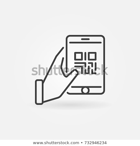 Stock fotó: Smartphone Scanning Code Out Of Focus