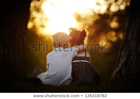 ストックフォト: Boy And Girl Hugging