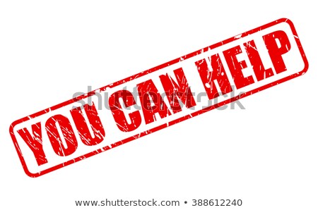 Foto stock: You Can Help Stamp