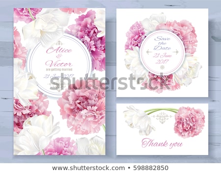 Stock photo: Card With Peony