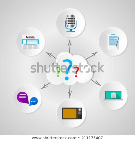 Foto stock: Information Quest Dissemination Of News Through The Media