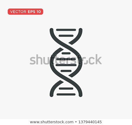 Foto stock: Black Icons For Genetics