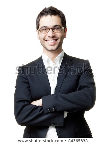 Foto d'archivio: Young Businessman Isolated On The White Background