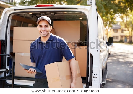 Foto stock: Man With Mail