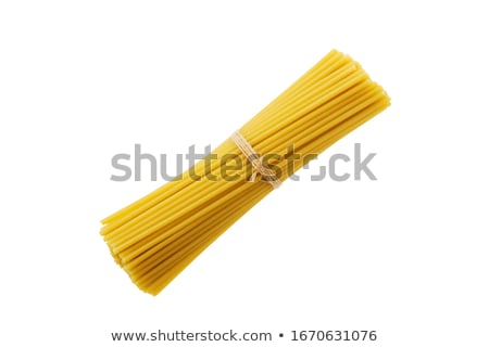 Сток-фото: Uncooked Pasta Spaghetti Macaroni Isolated On White Background