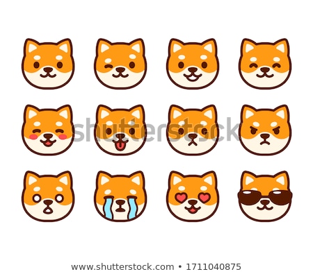 Stock fotó: Dog Face Emotion Icon Illustration Sign Design