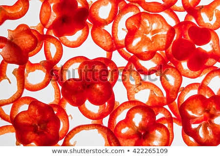 Stok fotoğraf: Bell Pepper Slices Food Background Pattern Concept Art