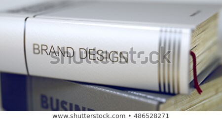 ストックフォト: Brand Design Book Title On The Spine 3d