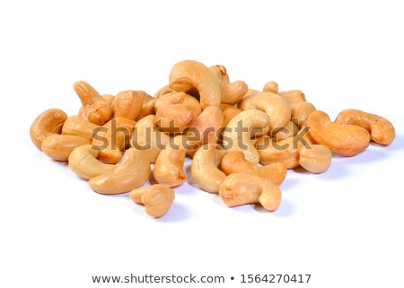 Stok fotoğraf: Cashew On White Background