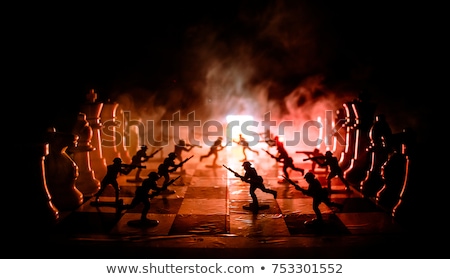 Foto stock: Soldier Military Detailed Silhouette