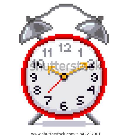 Stock fotó: Time Concept Alarm Clock - Image On Pixelated Background