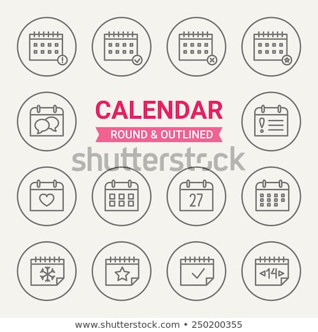 Stock photo: Day Of The Dead Line Icon Circle Design