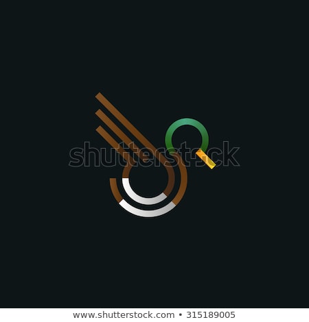 ストックフォト: Duck In Water Logo Vector Sign Element