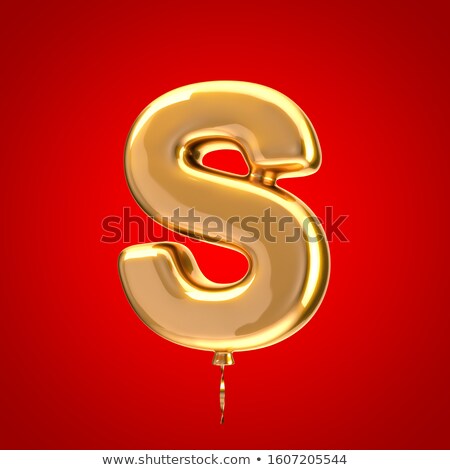 Stock photo: Golden Font Letter S 3d