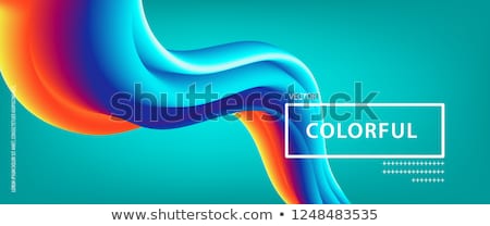 Zdjęcia stock: Gradient Fluid Background Vector Commercial Cover Creative Brush Futuristic Flyer Liquid Design